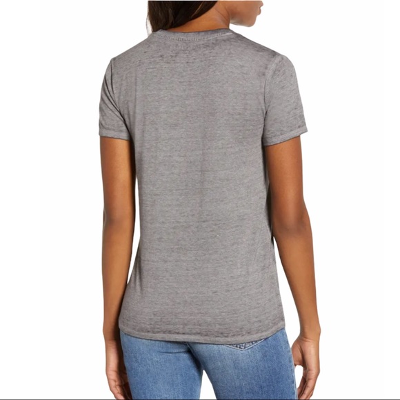 LUCKY BRAND T-Shirt Three Hearts Tee Grey - Picture 5 of 10